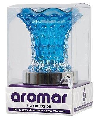 Aromar - Blue glass electric oil warmer/burner