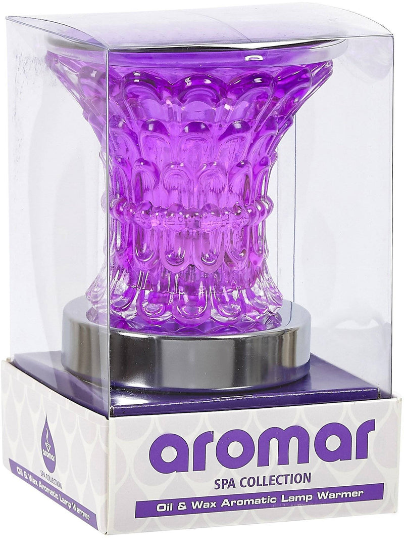 Aromar - Pink /Purple glass electric oil warmer